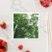 Serviette En Papier Regard sur les arbres d'été (En situation)