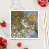 Serviette En Papier Regard sur les feuilles d'automne II Automne Natur (En situation)