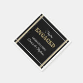 Serviette En Papier Regarde ! Serviettes de partie d'engagement (Coin)