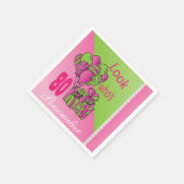 Serviette En Papier Regardez qui a 80 ans | 80e anniversaire (Coin)