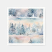 Serviette En Papier région des merveilles d'hiver - artistique (Devant)