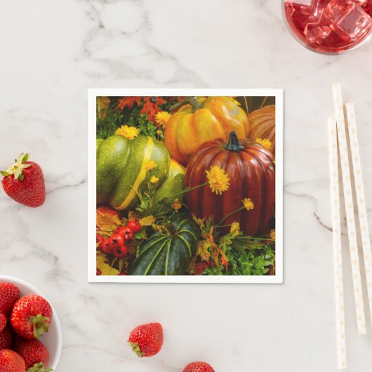 Serviette En Papier Regroupement Automne (En situation)