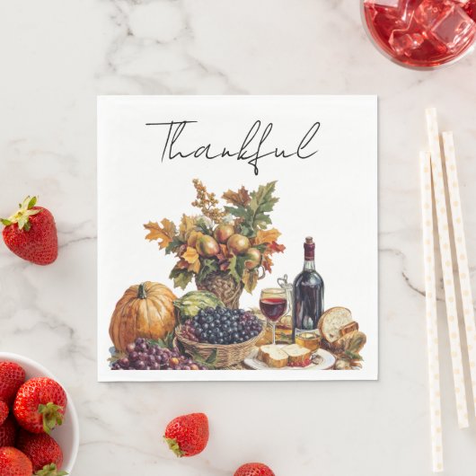 Serviette En Papier Regroupement familial Thanksgiving Dîner (En situation)