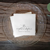 Serviette En Papier Rehearsal Dinner The Night Before Modern Wedding