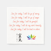 Serviette En Papier Reiki (Devant)