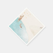 Serviette En Papier Reindee de vacances d'hiver (Coin)