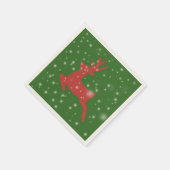 Serviette En Papier Reindeer Noël Standard Cocktail Papier à Cocktails (Coin)