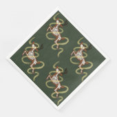 Serviette En Papier Reindeer Skeleton (Coin)