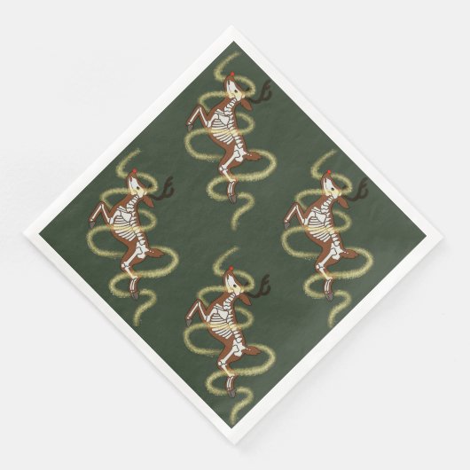 Serviette En Papier Reindeer Skeleton (Coin)