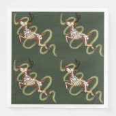 Serviette En Papier Reindeer Skeleton (Devant)