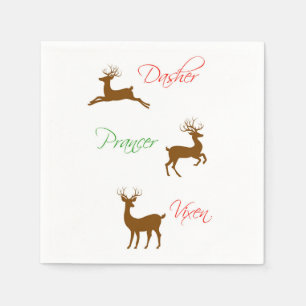Serviette En Papier Reinder de Noël