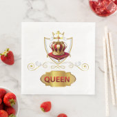 Serviette En Papier Reine Couronne (En situation)