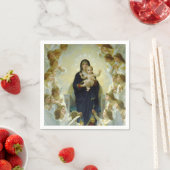 Serviette En Papier Reine des Anges (par Bouguereau) (En situation)