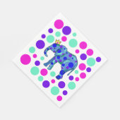 Serviette En Papier Reine des éléphants avec Pois (Coin)
