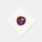 Serviette En Papier Reine Elizabeth II (Coin)