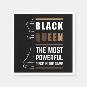 Serviette En Papier Reine Noire La Pièce La Plus Puissante Dans Le Jeu