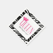 Serviette En Papier REINE - "Si la Tiara convient... Portez-la !" (Coin)