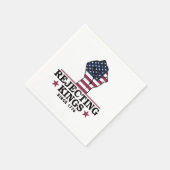 Serviette En Papier Rejeter les rois depuis 1776 4 juillet anti-Trump (Coin)