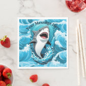 Serviette En Papier Rejoignez-nous pour un requin mordant (En situation)