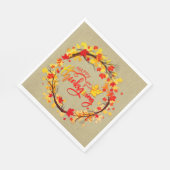 Serviette En Papier Rejoindre Thanksgiving Autumn Leaf Tones Luncheon (Coin)