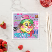 Serviette En Papier Remember the Clown. (En situation)