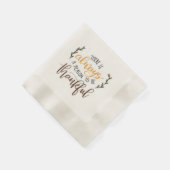 Serviette En Papier "remerciant" serviette de cocktail de remerciement (Coin)