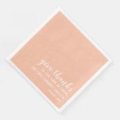 Serviette En Papier Remercie le Seigneur des Seigneurs | Écriture (Coin)