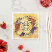 Serviette En Papier Remercie le Seigneur, Thanksgiving (En situation)