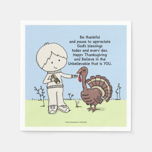 Serviette En Papier Remerciements et appréciation (Devant)