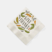 Serviette En Papier Remerciements Remerciements à Thanksgiving Napkin (Coin)