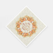 Serviette En Papier Remercier Citrouille Wreath (Coin)