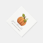 Serviette En Papier Remerciez le Citrouille Thanksgiving (Coin)