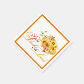 Serviette En Papier Remerciez le Seigneur Thanksgiving (Coin)