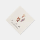 Serviette En Papier Remerciez les feuilles de tomes Thanksgiving (Coin)