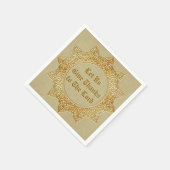 Serviette En Papier Remercions Le Seigneur - Petit (Coin)