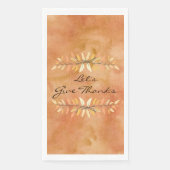 Serviette En Papier Remercions Thanksgiving Autumn Leaf Borders (Devant)
