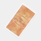 Serviette En Papier Remercions Thanksgiving Autumn Leaf Borders (Coin)