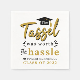 Serviette En Papier Remise des diplômes 2026 Pompon Ça vaut la peine F