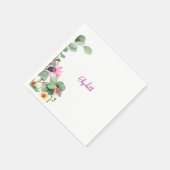 Serviette En Papier Remonter puis Swaddle Baby shower rose (Coin)