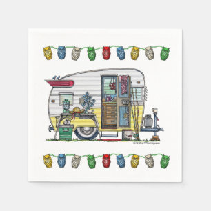 Serviette En Papier Remorque Camper Shasta RV