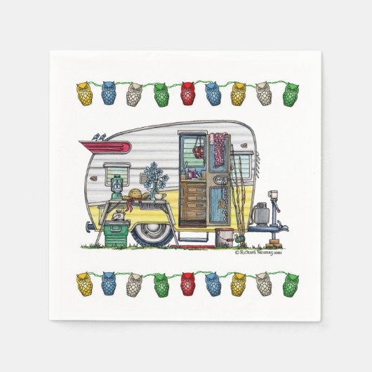 Serviette En Papier Remorque Camper Shasta RV (Devant)