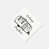 Serviette En Papier Remorque caravane arrondie Thunder_Cove (Coin)