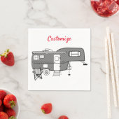 Serviette En Papier Remorque classique Caravan Thunder_Cove (En situation)