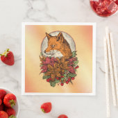 Serviette En Papier Renard (En situation)