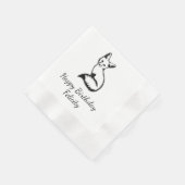 Serviette En Papier Renard argenté (Coin)