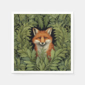 Serviette En Papier Renard Art nouveau dans la forêt (Devant)