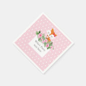 Serviette En Papier renard, bois, mignonette (Coin)