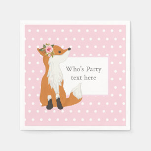 Serviette En Papier renard, bois, mignonette