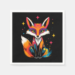 Serviette En Papier Renard cosmique