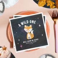 Renard cosmique Wild One Rose Girl Baby shower
